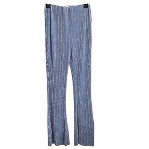 Urban Outfitters Women Velvet Pants Size M Y2K Flare Leg Pastel Lounge Softcore